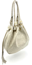 Load image into Gallery viewer, Michelle Double Handle Drawstring Bag - Bone Snake