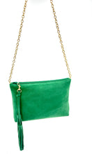 Load image into Gallery viewer, Bella suede shoulder bag - Green