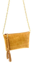 Load image into Gallery viewer, Bella suede shoulder bag - Honey Beige