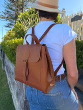 Load image into Gallery viewer, Harper Backpack — Whisky Tan
