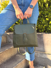 Load image into Gallery viewer, Harper Backpack — Moss Green
