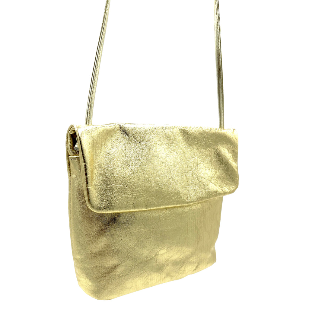 Ivy mini flap shoulder bag - Gold