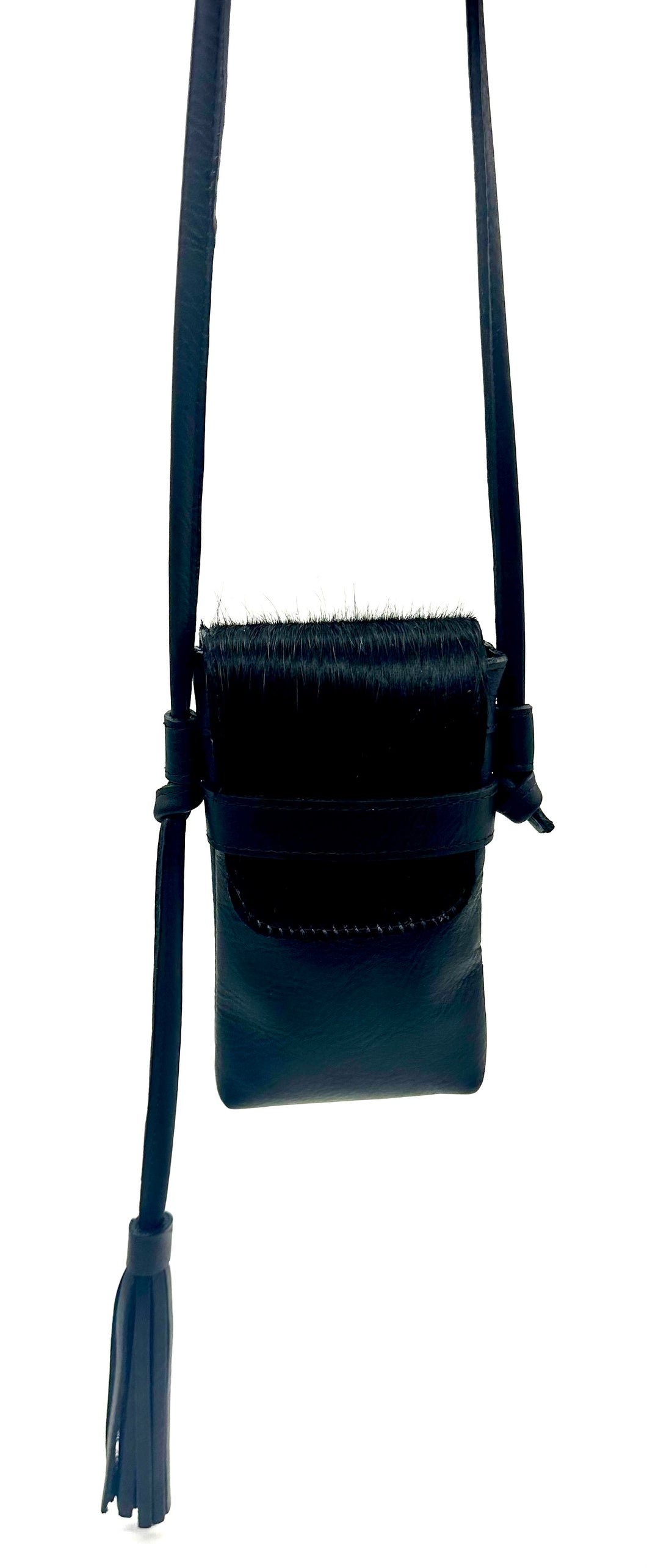 Casey Tech Pouch — Black Cowhide