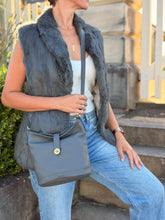 Load image into Gallery viewer, Isabella small bucket bag — Grey
