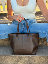 Load image into Gallery viewer, Piper Tote bag — Chocolate Brown
