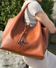 Load image into Gallery viewer, Alice Large Tote Bag — Whisky Tan
