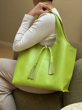Load image into Gallery viewer, Little Alice Tote Bag — Lime Green
