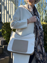 Load image into Gallery viewer, Paris Hobo Tote Bag — Ivory &amp; Sand
