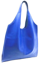 Load image into Gallery viewer, Bobby Large Tote, Italian Leather — Cobalt Blue
