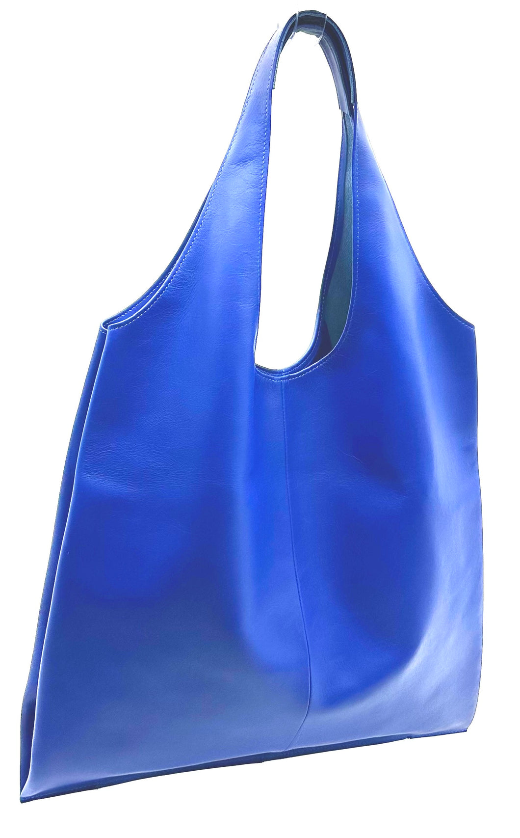 Bobby Large Tote, Italian Leather — Cobalt Blue