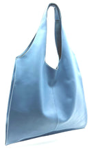 Load image into Gallery viewer, Bobby Large Tote, Italian Leather — Powder Blue

