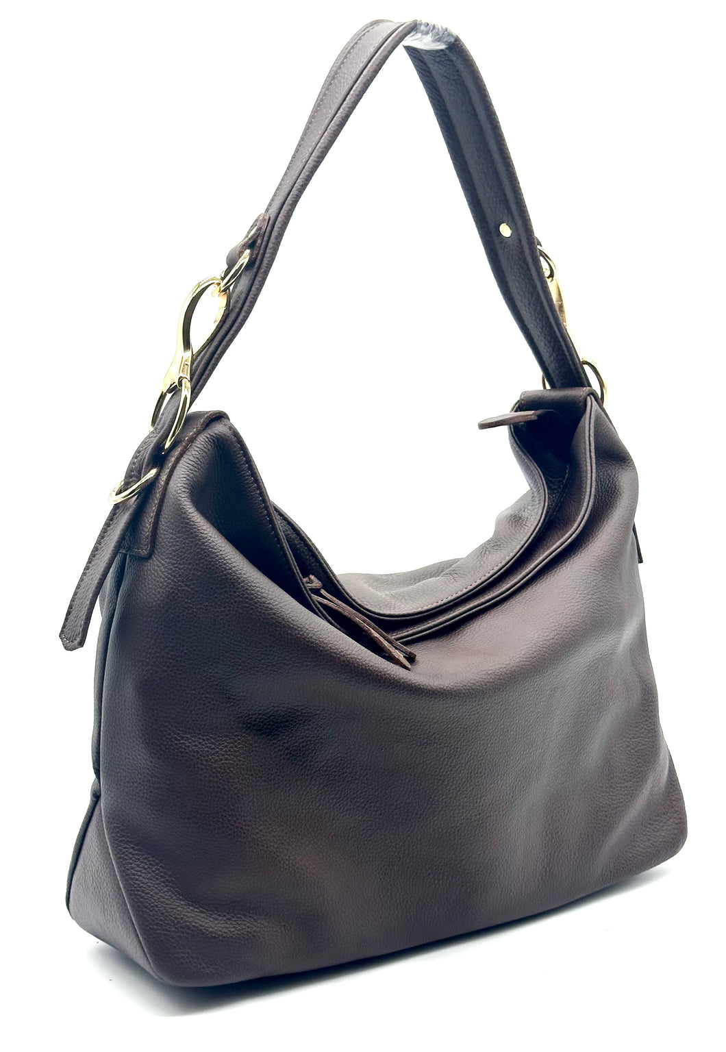 Christina Hobo Tote (medium) — Chocolate