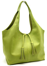 Load image into Gallery viewer, Alice Large Tote — Lime Green
