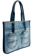 Load image into Gallery viewer, Hope Denim Tote Bag
