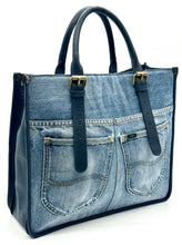 Load image into Gallery viewer, Hope Denim Tote Bag
