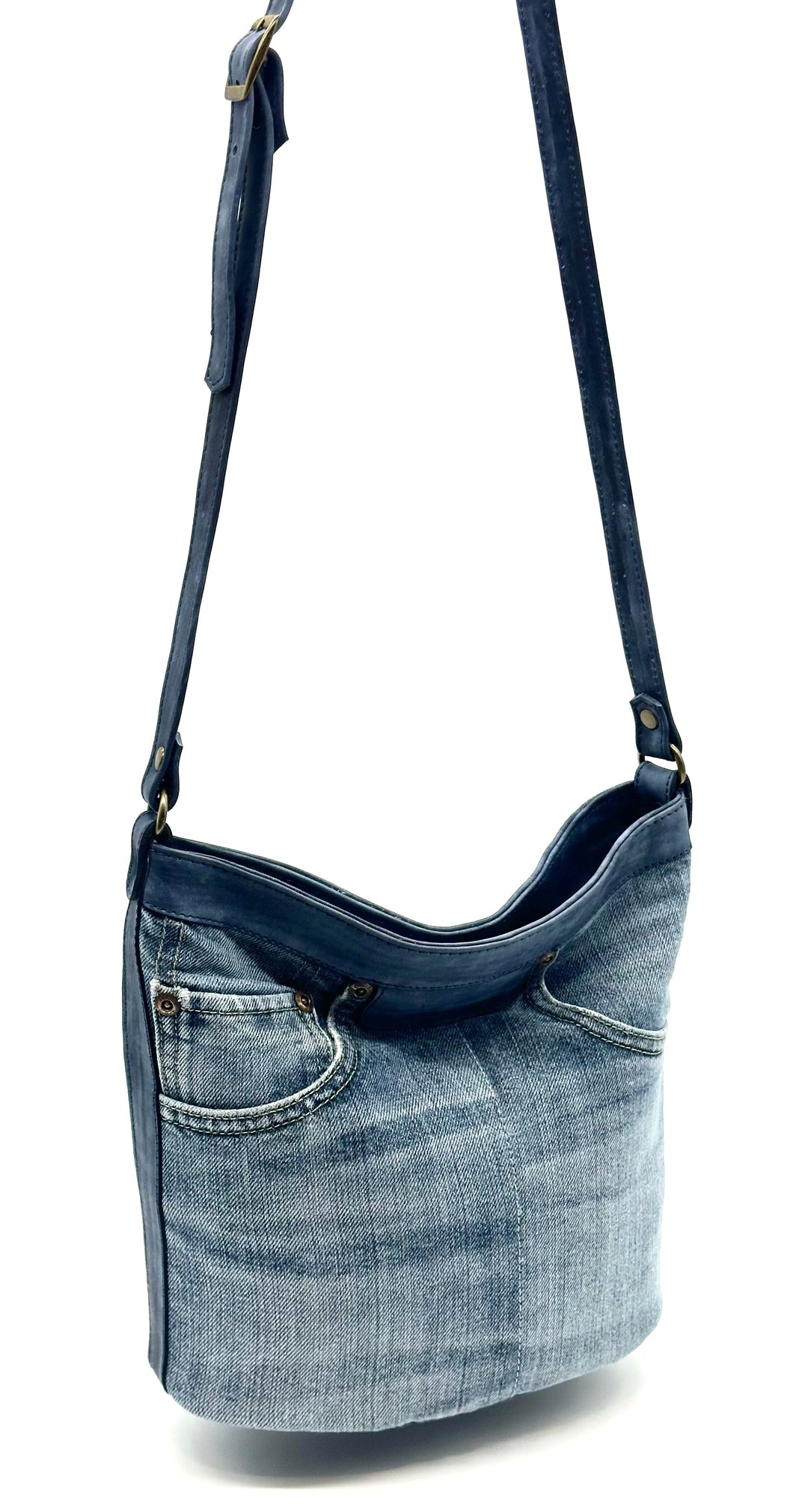 Cora Denim Bucket Bag