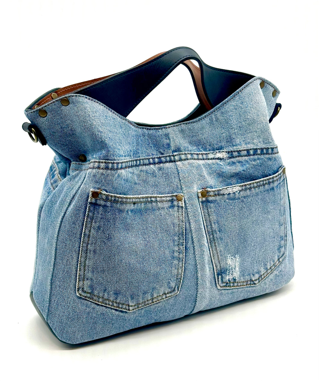 Paris Denim Shoulder Bag
