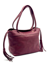 Load image into Gallery viewer, Madison Drawstring Tote — Burgundy
