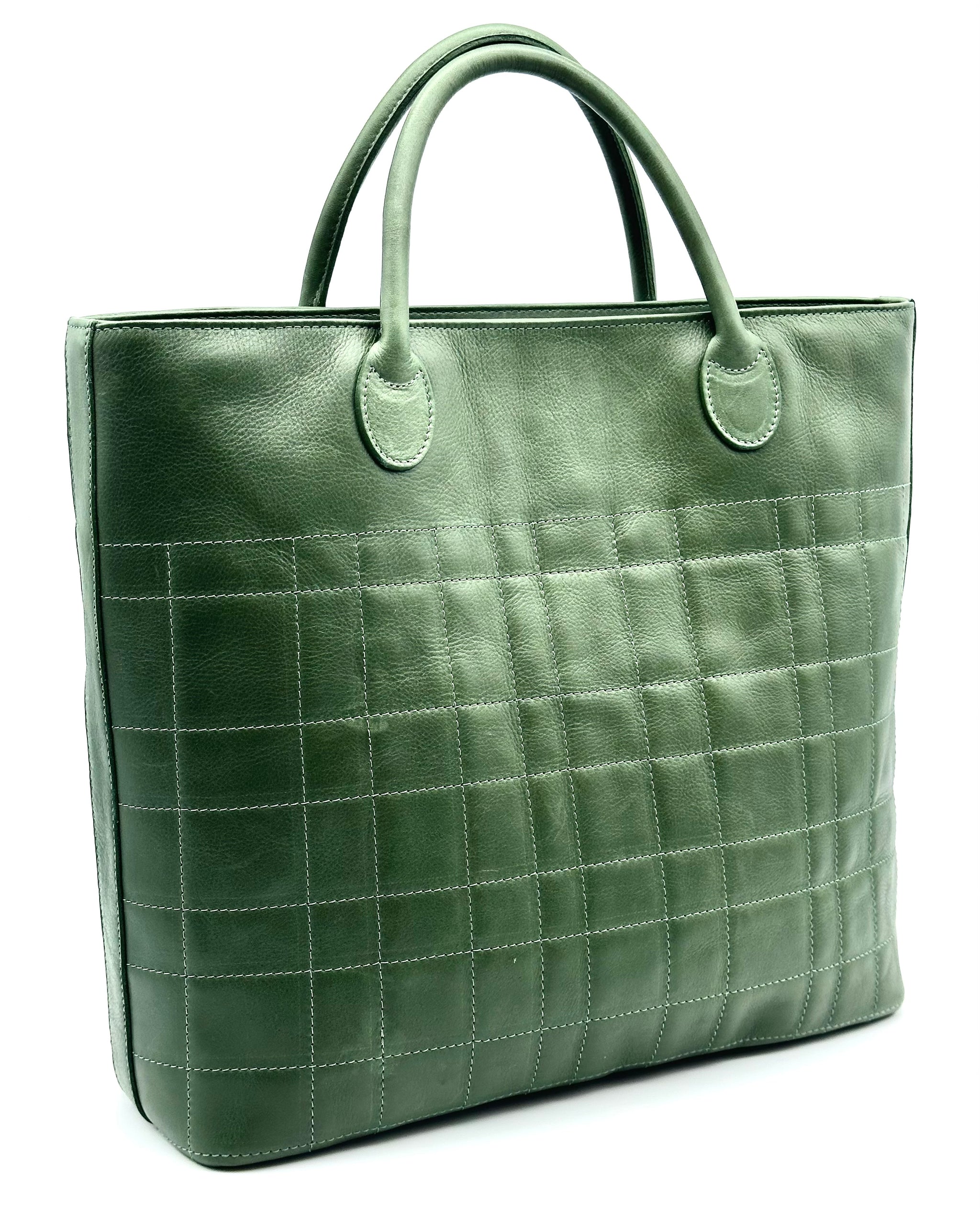 Estelle large travel tote — Moss green – ZPRAHY