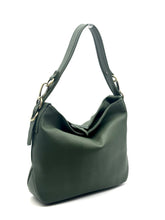 Load image into Gallery viewer, Christina Hobo Tote (small) — Forest Green
