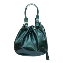 Load image into Gallery viewer, Michelle Double Handle Drawstring bag - Forest Snake

