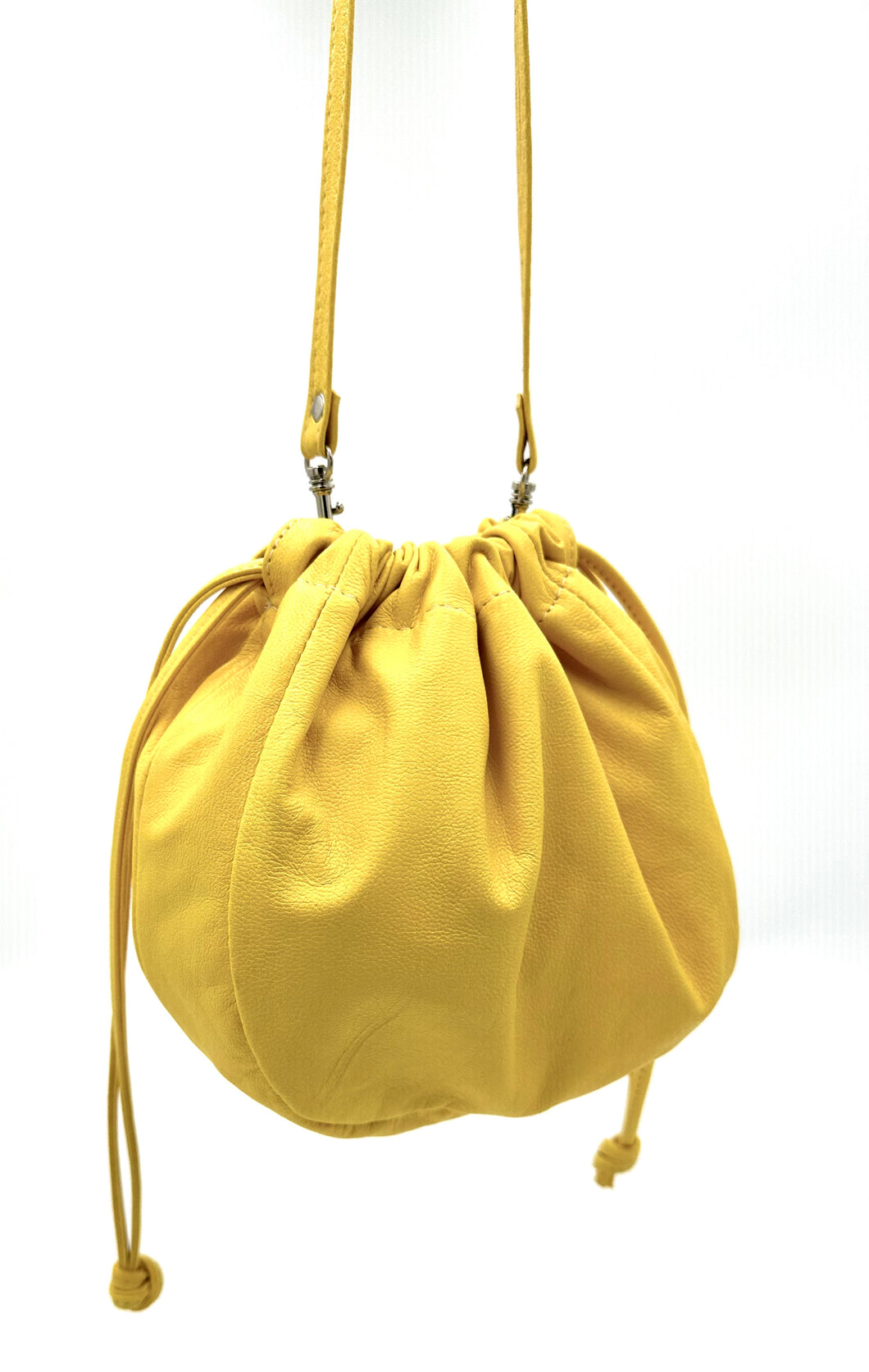 Olivia Drawstring Bag - Lemon Yellow
