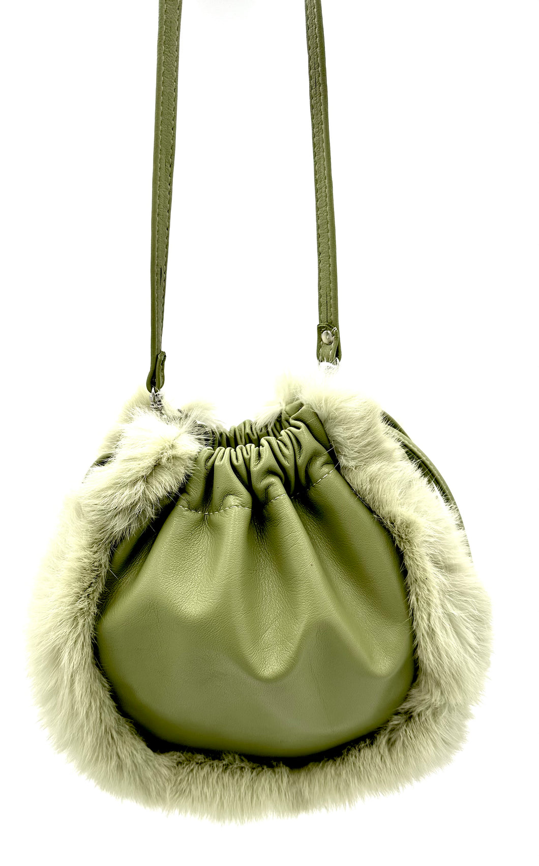Allegra Drawstring Bag - Olive Green