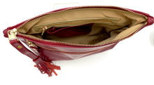 Load image into Gallery viewer, Little Sofia Clutch - Red with Cream Straw
