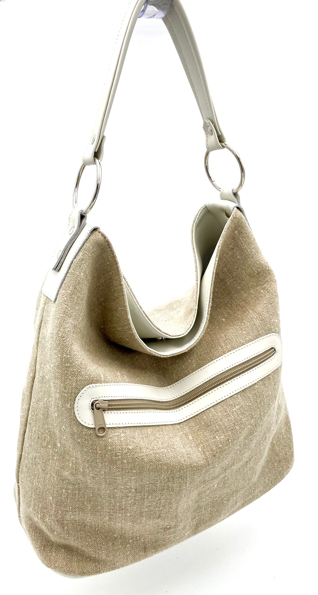 Chloe Hobo Tote - Linen/Bone