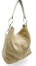 Load image into Gallery viewer, Chloe Hobo Tote - Linen/Bone

