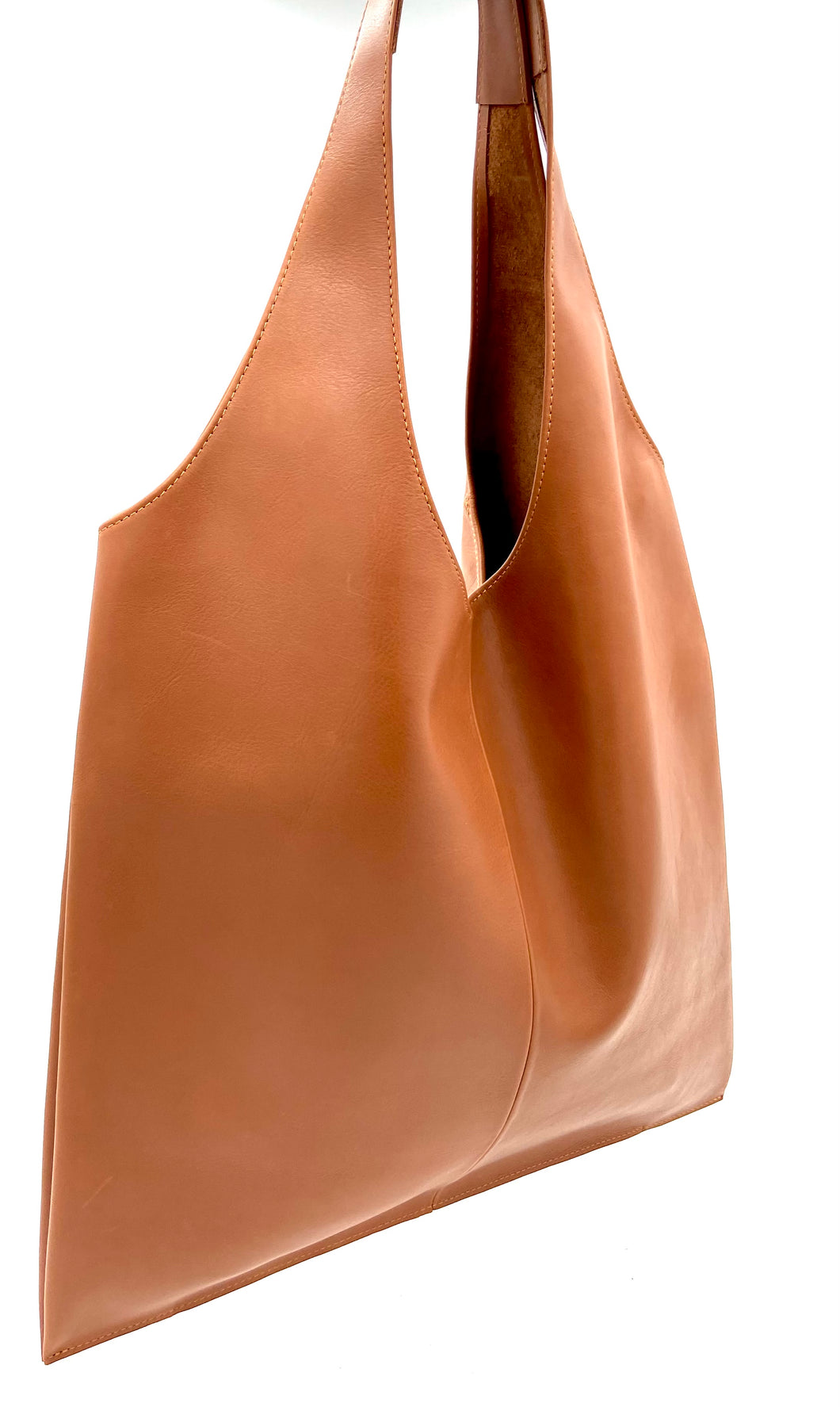 Bobby Large Tote - Italian Leather - Whisky Tan