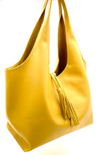 Load image into Gallery viewer, Alice Large Tote - Italian Leather - Ochre Yellow
