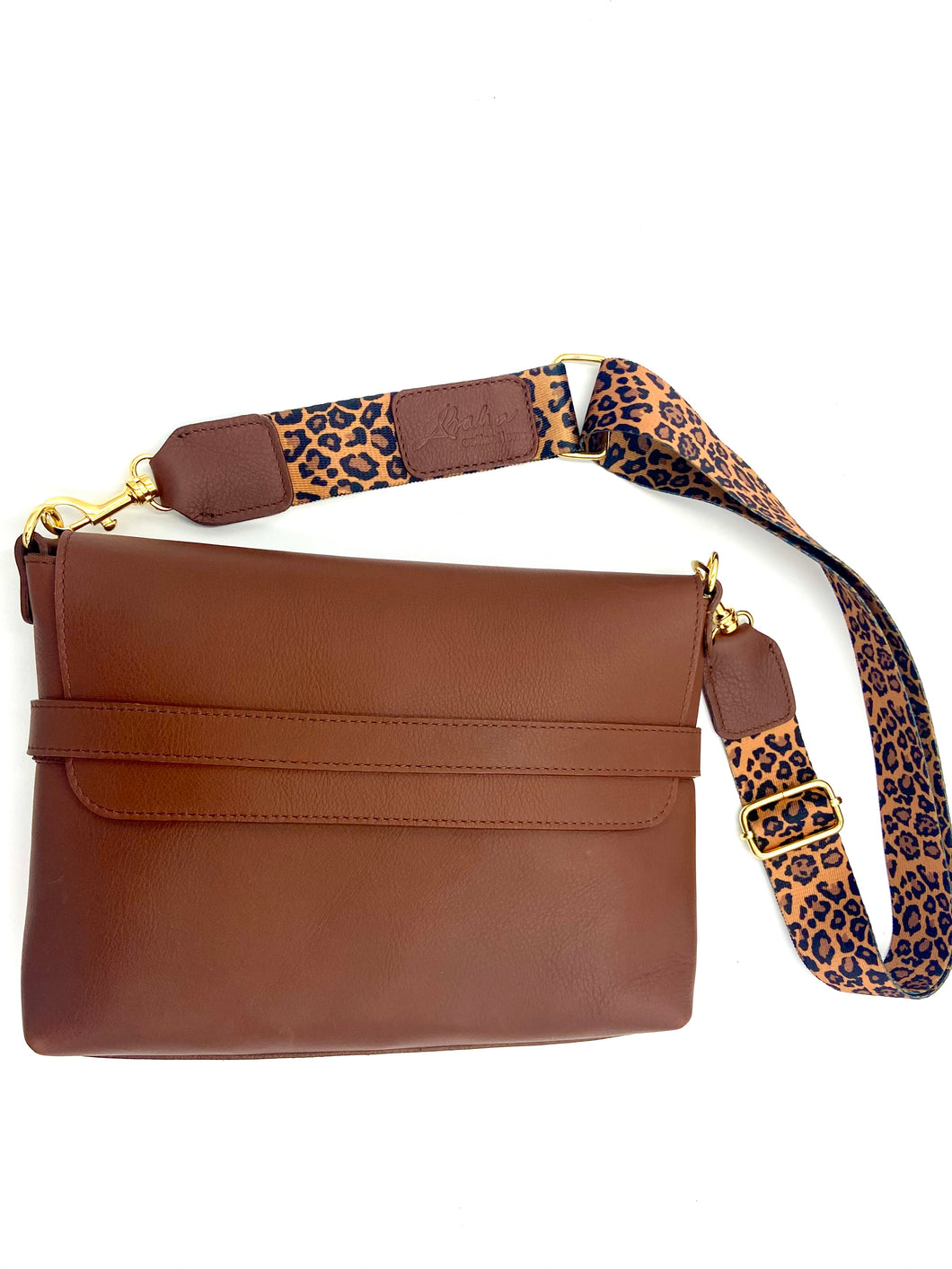 Andy cross body bag - Tan Italian Leather